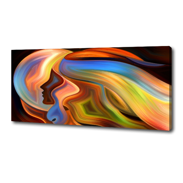 Cuadro canvas moderno de gran formato horizontal Abstracción