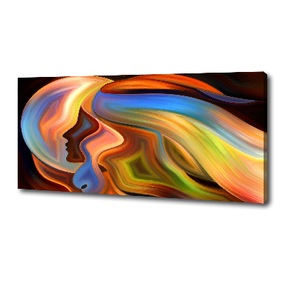 Cuadro canvas moderno de gran formato horizontal Abstracción