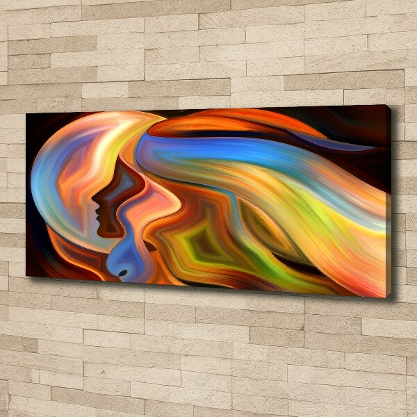 Cuadro canvas moderno de gran formato horizontal Abstracción