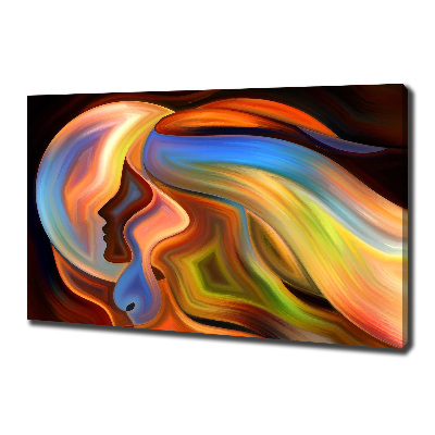 Cuadro canvas moderno de gran formato horizontal Abstracción