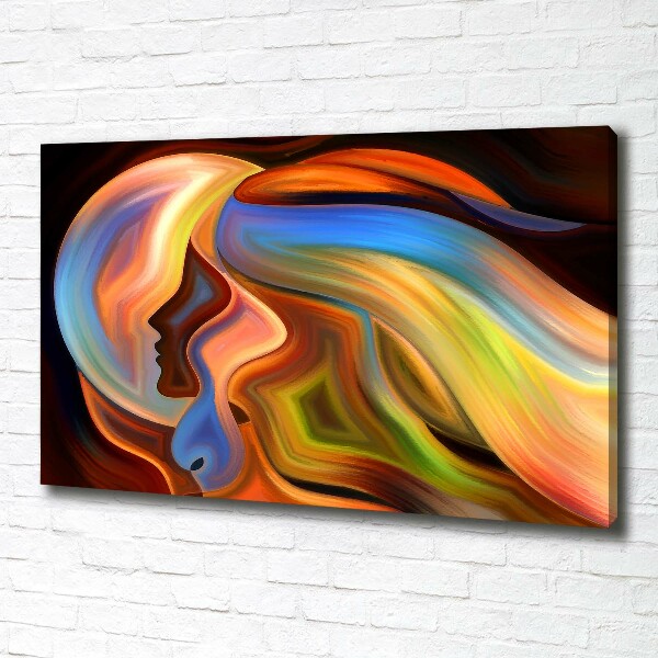 Cuadro canvas moderno de gran formato horizontal Abstracción