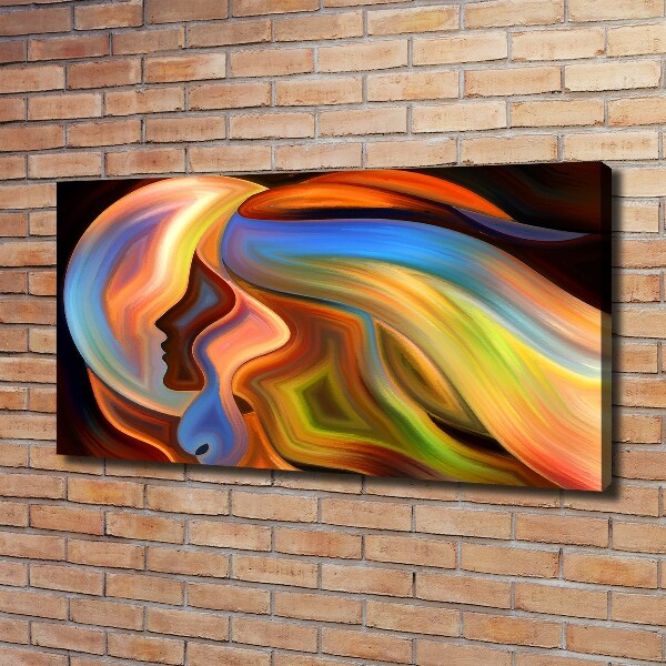 Cuadro canvas moderno de gran formato horizontal Abstracción