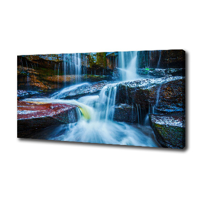 Cuadro canvas con impresión uv duradera horizontal Cascada tropical