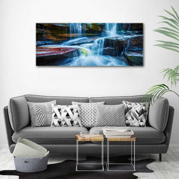 Cuadro canvas con impresión uv duradera horizontal Cascada tropical