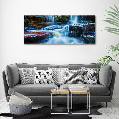 Cuadro canvas con impresión uv duradera horizontal Cascada tropical