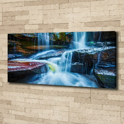 Cuadro canvas con impresión uv duradera horizontal Cascada tropical
