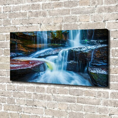 Cuadro canvas con impresión uv duradera horizontal Cascada tropical