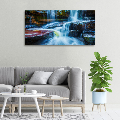 Cuadro canvas con impresión uv duradera horizontal Cascada tropical