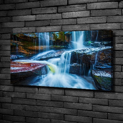 Cuadro canvas con impresión uv duradera horizontal Cascada tropical