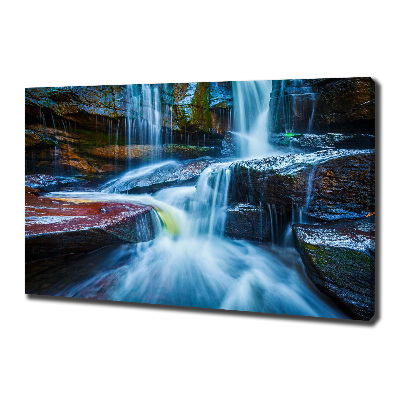 Cuadro canvas con impresión uv duradera horizontal Cascada tropical