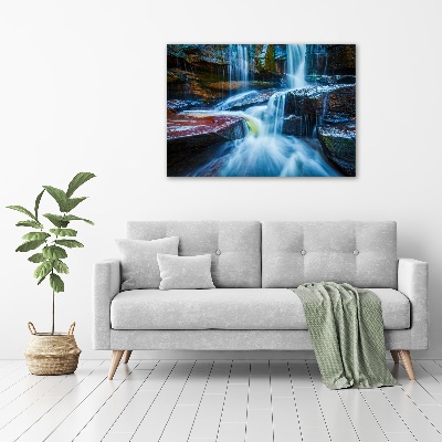Cuadro canvas con impresión uv duradera horizontal Cascada tropical