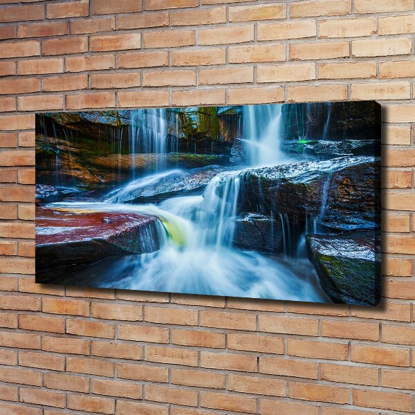 Cuadro canvas con impresión uv duradera horizontal Cascada tropical