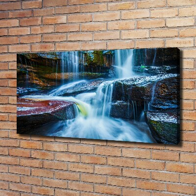Cuadro canvas con impresión uv duradera horizontal Cascada tropical