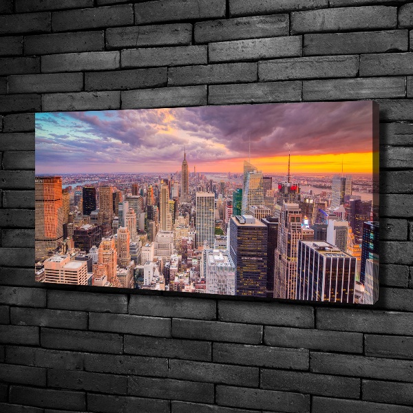 Foto en lienzo con acabado profesional horizontal Nueva York
