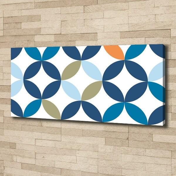 Cuadro canvas moderno de gran formato horizontal Fondo geométrico