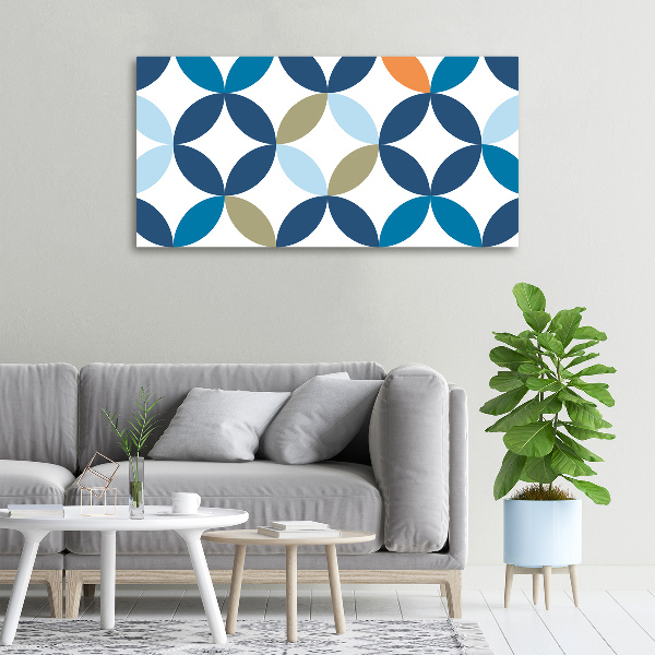 Cuadro canvas moderno de gran formato horizontal Fondo geométrico