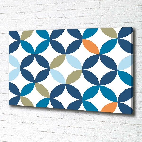 Cuadro canvas moderno de gran formato horizontal Fondo geométrico