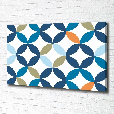 Cuadro canvas moderno de gran formato horizontal Fondo geométrico