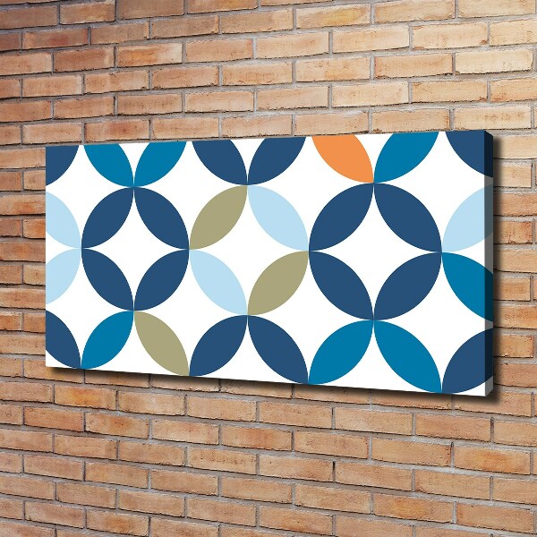Cuadro canvas moderno de gran formato horizontal Fondo geométrico