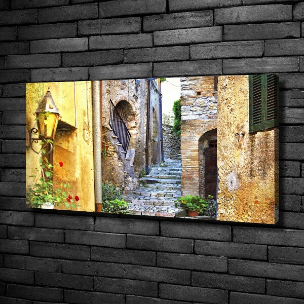 Cuadro canvas con impresión uv duradera horizontal Una calle con encanto