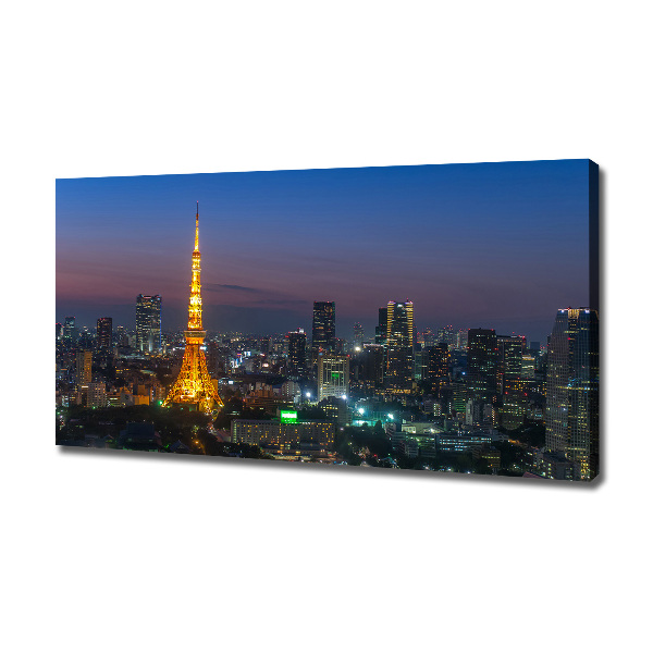 Cuadro canvas moderno de gran formato horizontal Torre de Tokio