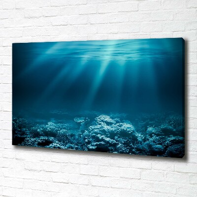 Cuadro canvas con impresión uv duradera horizontal Mundo submarino