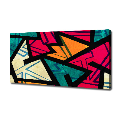 Fotocuadro en lienzo de alta calidad horizontal Fondo geométrico