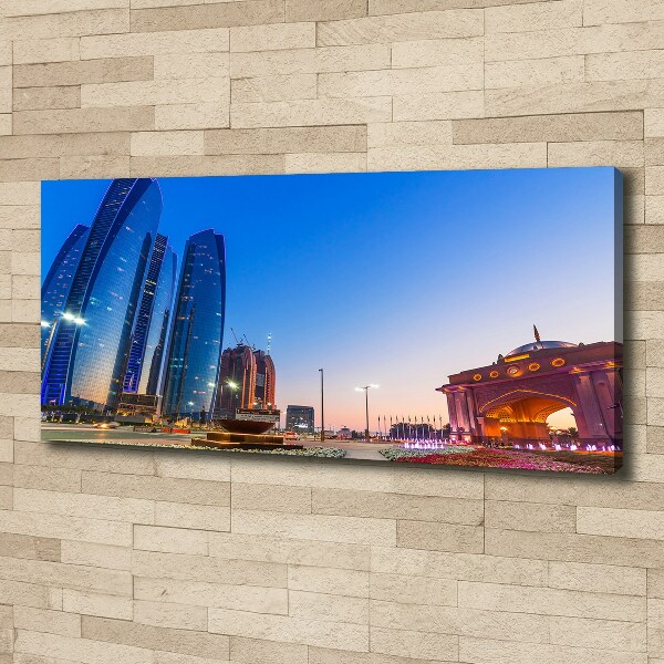 Fotocuadro en lienzo de alta calidad horizontal Calles de Abu Dabi