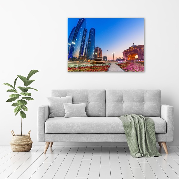 Fotocuadro en lienzo de alta calidad horizontal Calles de Abu Dabi