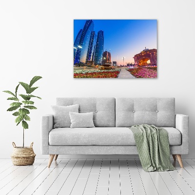 Fotocuadro en lienzo de alta calidad horizontal Calles de Abu Dabi