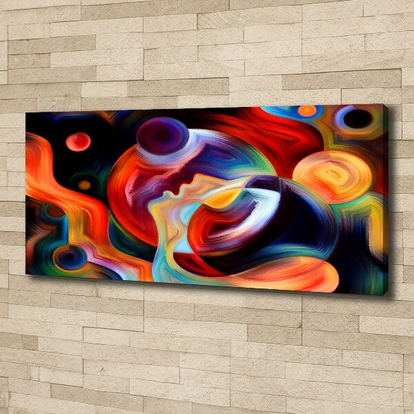 Cuadro canvas moderno de gran formato horizontal Abstracción
