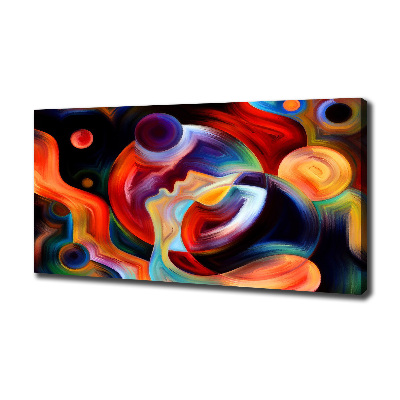 Cuadro canvas moderno de gran formato horizontal Abstracción