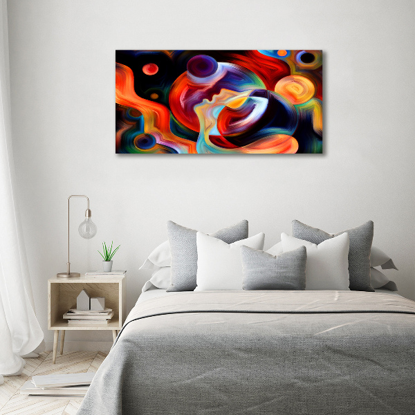 Cuadro canvas moderno de gran formato horizontal Abstracción