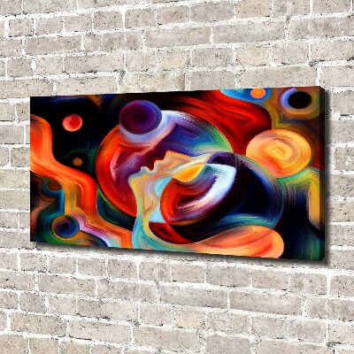 Cuadro canvas moderno de gran formato horizontal Abstracción