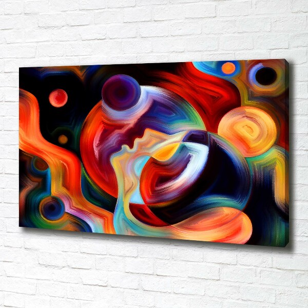 Cuadro canvas moderno de gran formato horizontal Abstracción