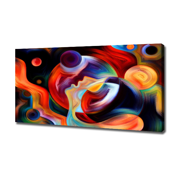 Cuadro canvas moderno de gran formato horizontal Abstracción