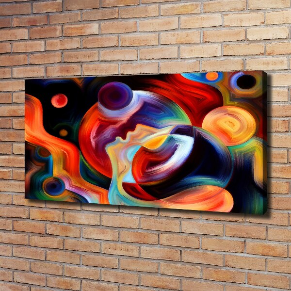 Cuadro canvas moderno de gran formato horizontal Abstracción