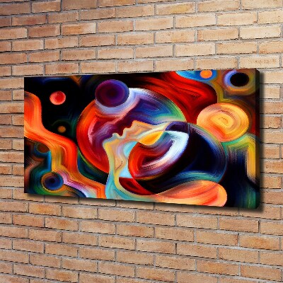 Cuadro canvas moderno de gran formato horizontal Abstracción