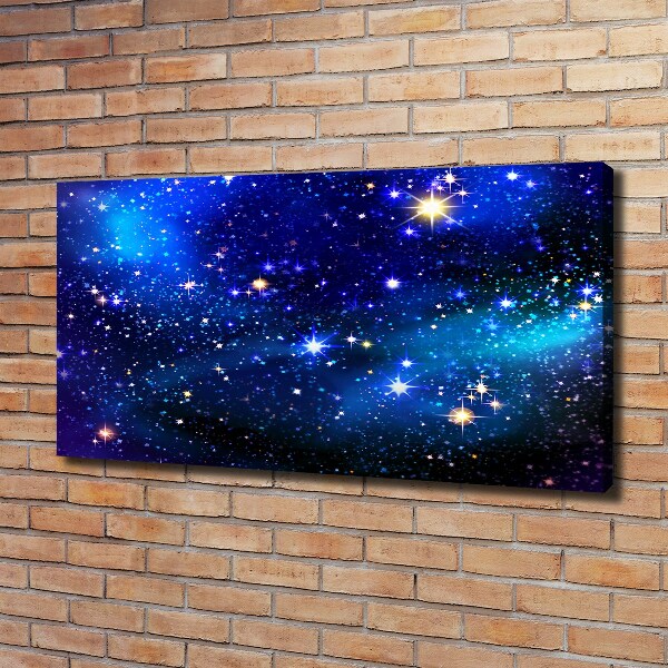 Fotocuadro en lienzo de alta calidad horizontal Cielo estrellado