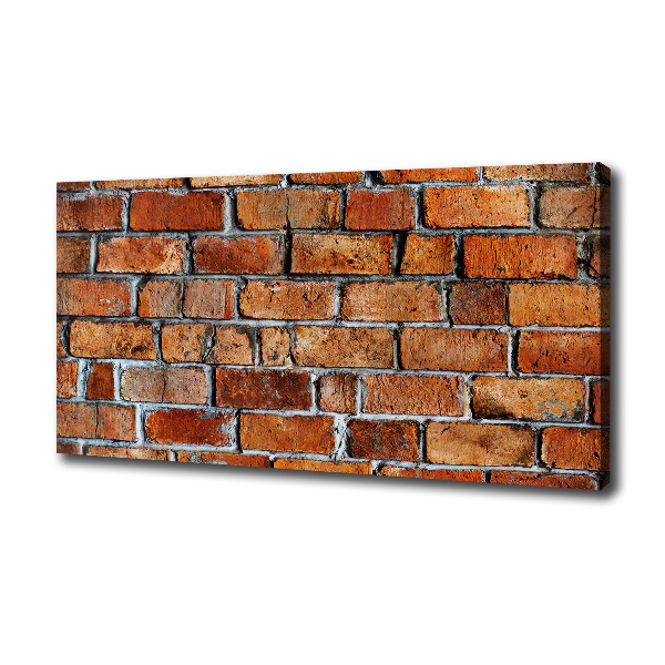 Cuadro canvas con impresión uv duradera horizontal pared de ladrillos
