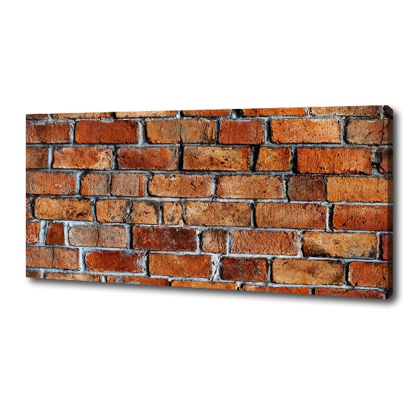 Cuadro canvas con impresión uv duradera horizontal pared de ladrillos