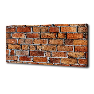 Cuadro canvas con impresión uv duradera horizontal pared de ladrillos