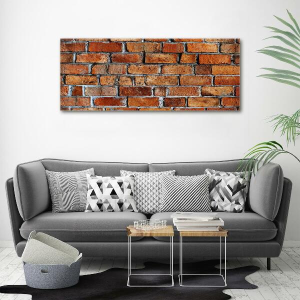 Cuadro canvas con impresión uv duradera horizontal pared de ladrillos