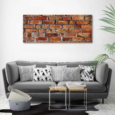 Cuadro canvas con impresión uv duradera horizontal pared de ladrillos