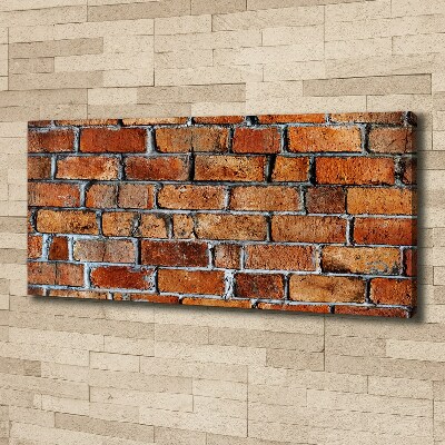 Cuadro canvas con impresión uv duradera horizontal pared de ladrillos