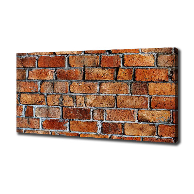 Cuadro canvas con impresión uv duradera horizontal pared de ladrillos