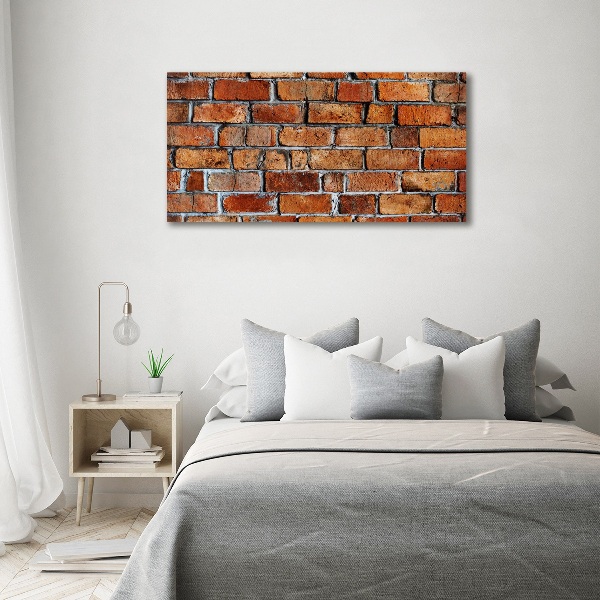 Cuadro canvas con impresión uv duradera horizontal pared de ladrillos