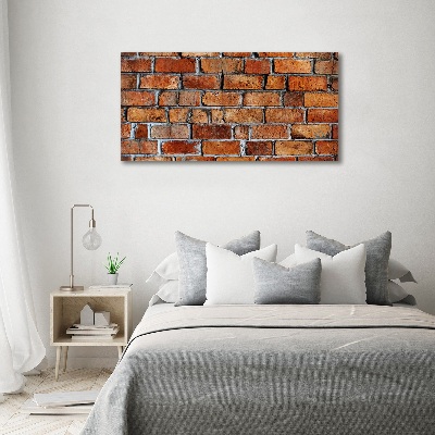 Cuadro canvas con impresión uv duradera horizontal pared de ladrillos