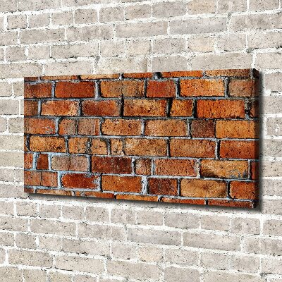 Cuadro canvas con impresión uv duradera horizontal pared de ladrillos