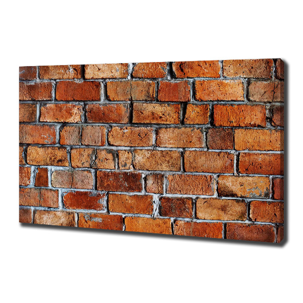 Cuadro canvas con impresión uv duradera horizontal pared de ladrillos